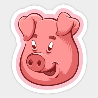 Pig Cartoon Sticker